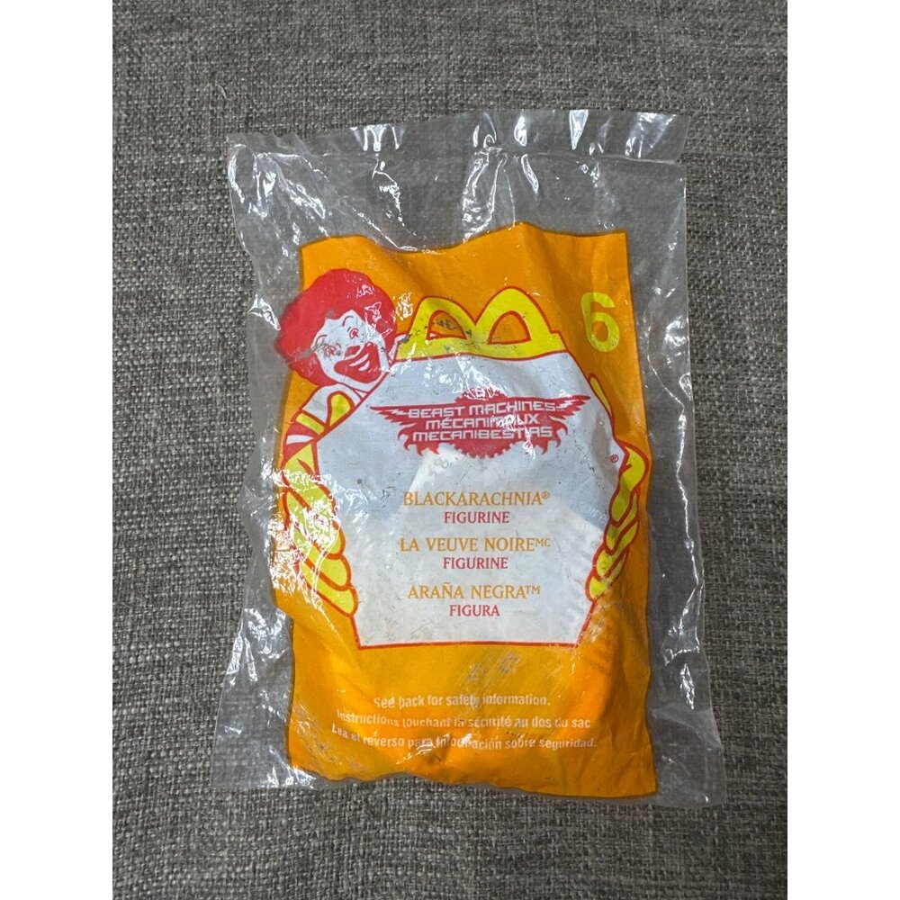 Transformers Beast Machines Blackarachnia Figurine Sealed McDonalds Collectible